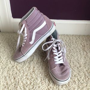 Lavender high top Vans